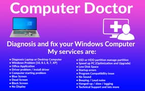 Windows Installation, Networking, Laptop repairing at home, Softwares