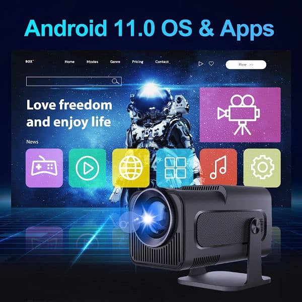 Magcubic 4K Native 1080P Android 11 Projector 390ANSI HY320 3