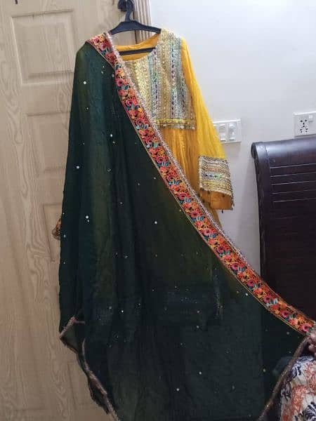 pakhtoon dress for mehndi event 0