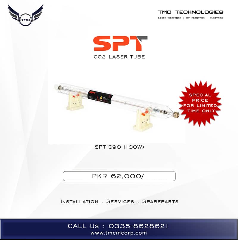 SPT & RECI LASER CO² TUBES 1