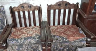 6 seeter wooden sofa set 0