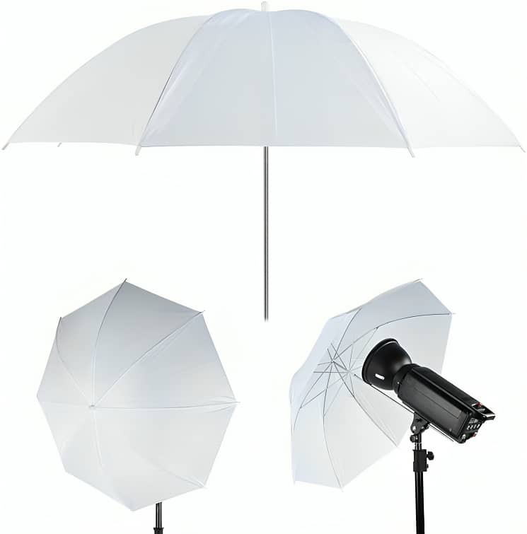 White Studio Umbrella Soft Light For Photography and Video Lighting 0