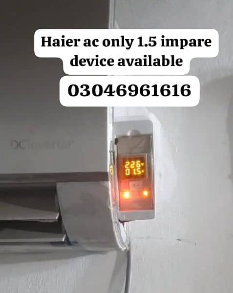 haier ups device available only 3,4 impare pr ac chlayein bijli bchaye 0