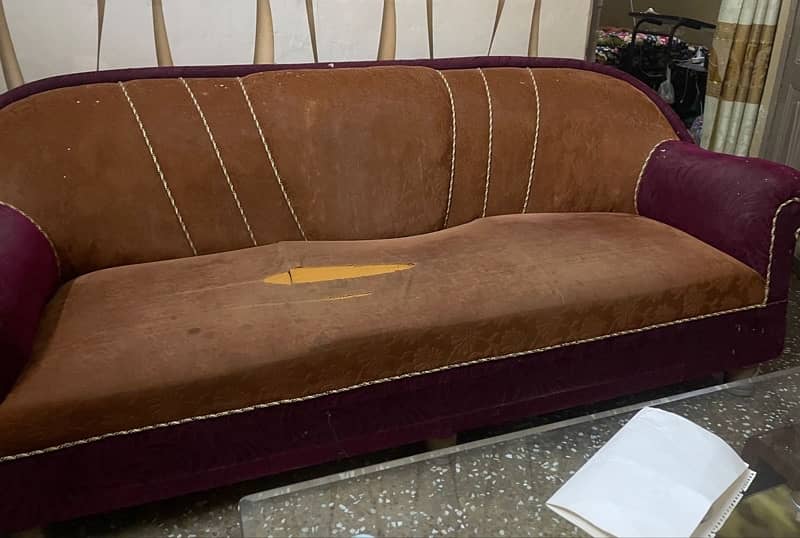sofa set / 5 seater sofa / with table 2