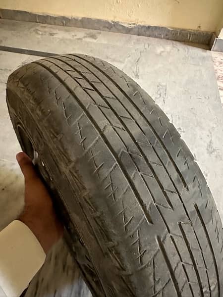 145-80-R13 used tyre with rims 6