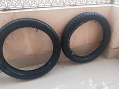 two panther trekker tyres with tube for sale