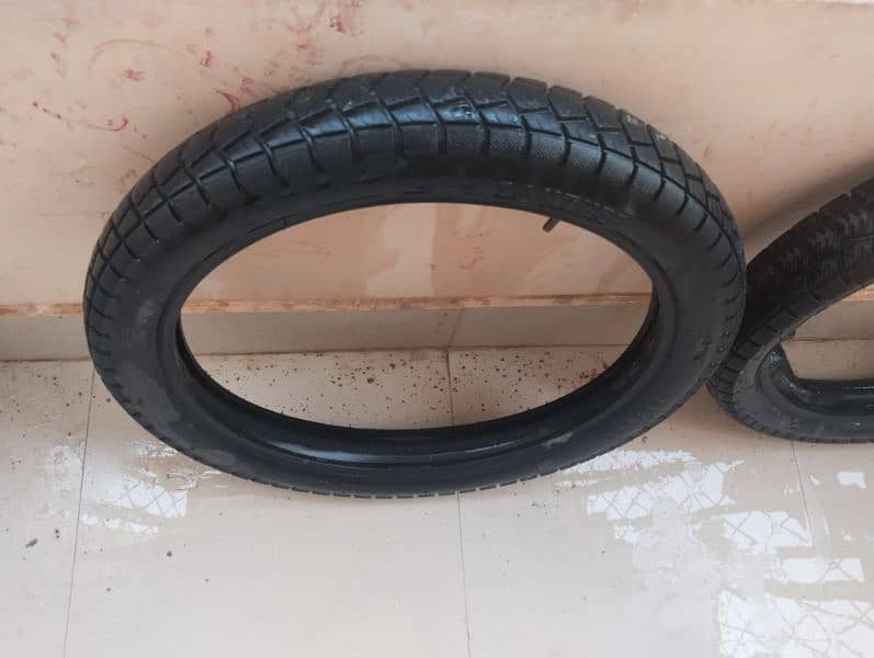 two panther trekker tyres with tube for sale 1