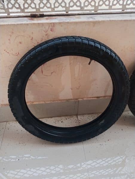 two panther trekker tyres with tube for sale 3