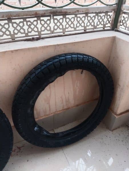 two panther trekker tyres with tube for sale 4