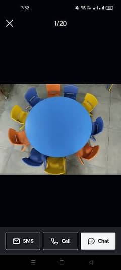 round table and chairs