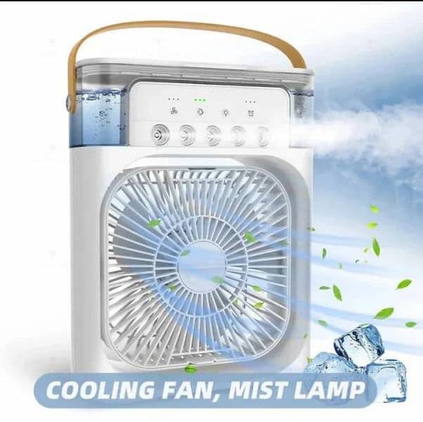 Portable Air Conditioner Fan: Usb Electric Fan With Led Night Light 2