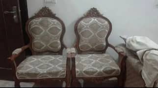 2 in number pure sheesham chairs 0