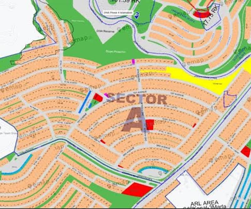 Dha phase 4 Rawalpindi Sector A Plot For Sale 1