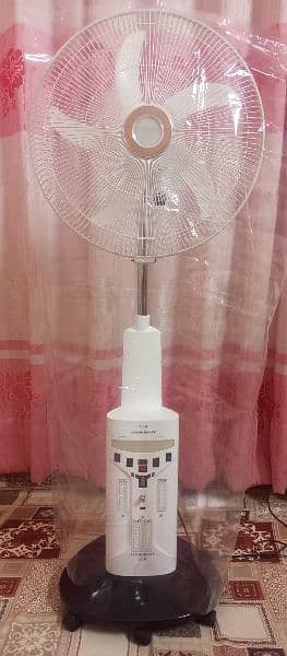 New Rechargeable floor fan 12v AC DC long back up 1