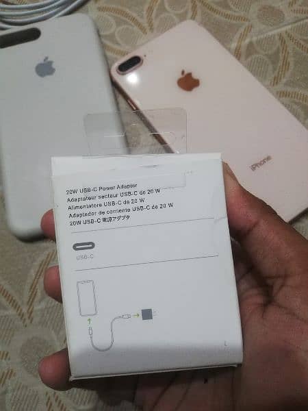I phone 8 plus 64 GB JV 4 month SIM time available with original Shape 0