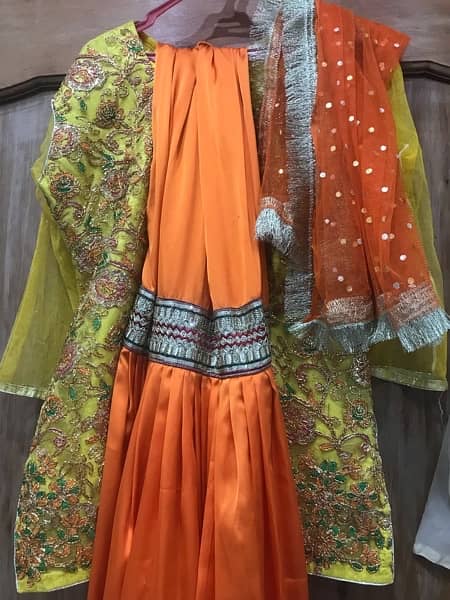 yellow/orange fancy gharara 0