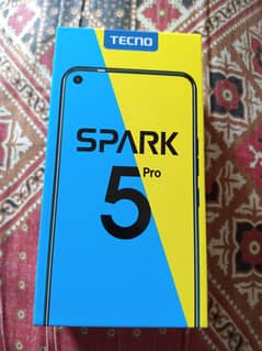 Tecno spark 5 pro 4/64 only one hand used phone with full accessories