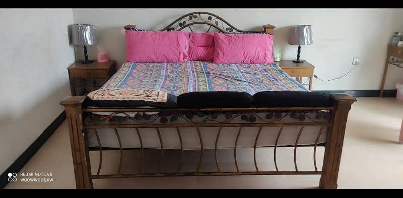 Wrought Iron King Size Bed 1