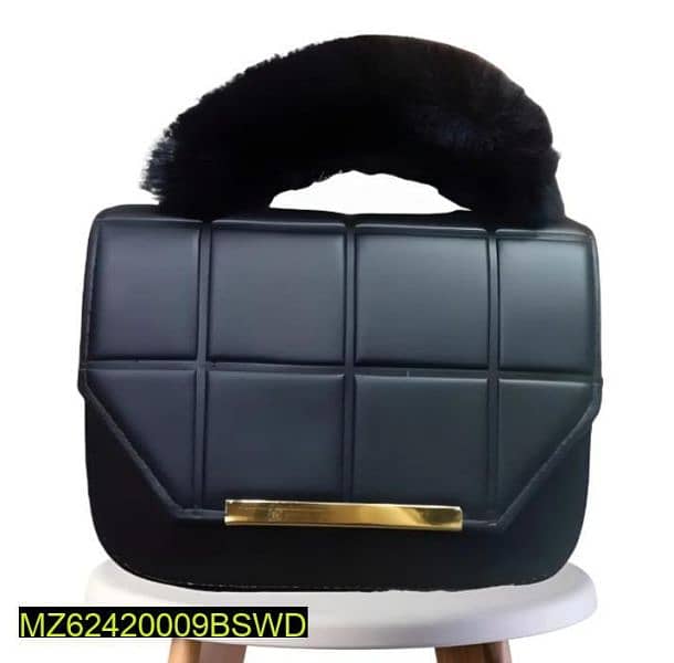 women's pu leather plain hand bag 0