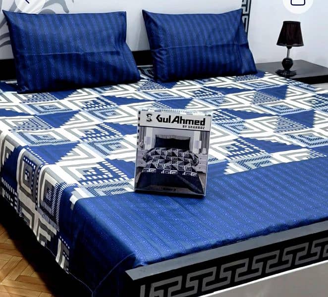3pc printed double bedsheets 6