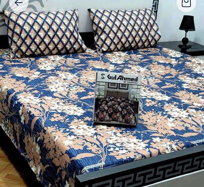3pc printed double bedsheets 7
