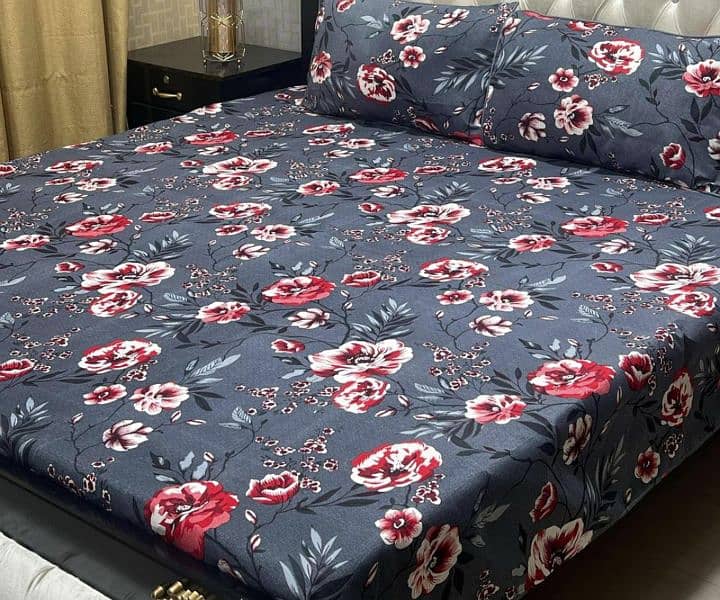 3pc printed double bedsheets 13