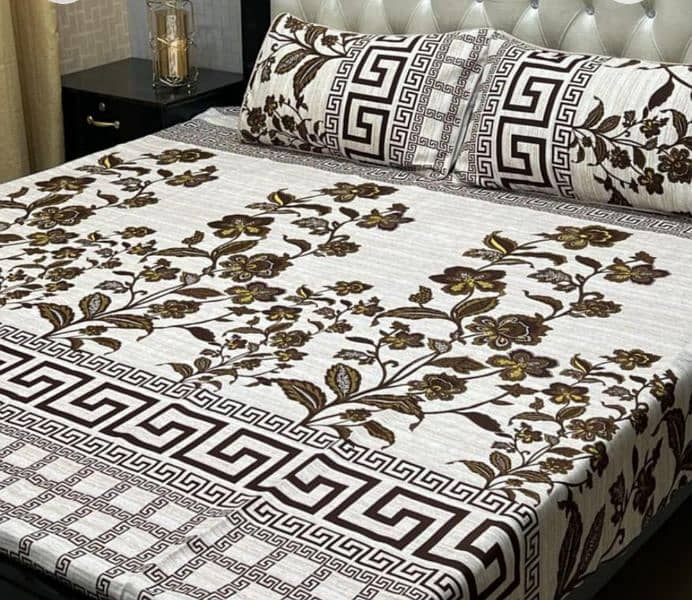 3pc printed double bedsheets 14