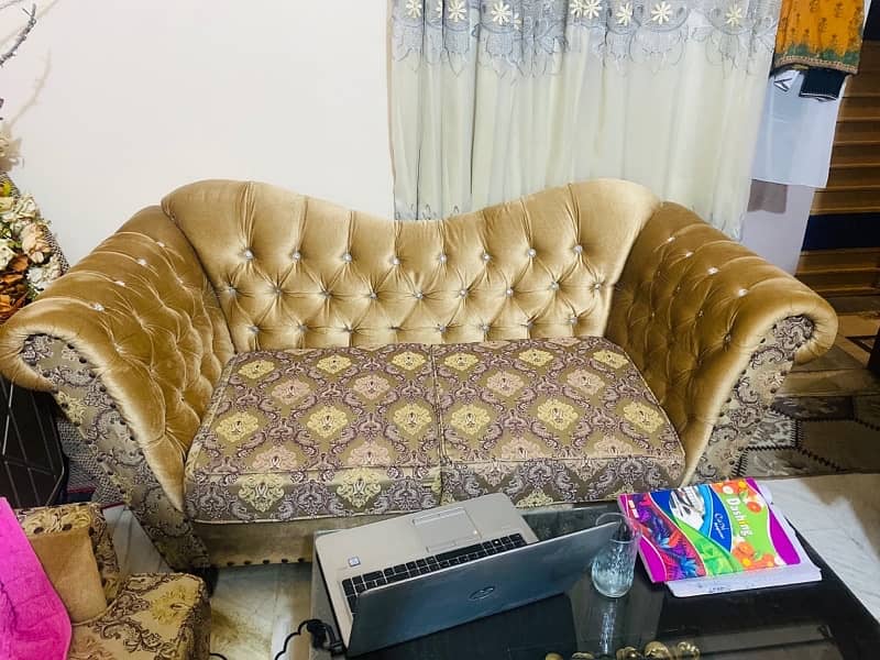 7 seater sofa set just like new 03129824813 2