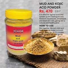 Mud Mask (Multani Mitti) with Rose water for glow of all skin types