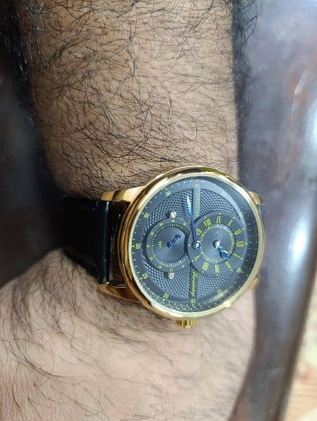 Very Rare Brand New Automatic Forsining Gold Plated Regulator watch 5