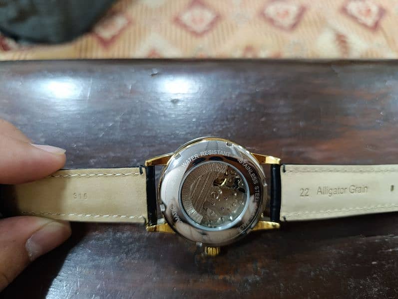 Very Rare Brand New Automatic Forsining Gold Plated Regulator watch 12