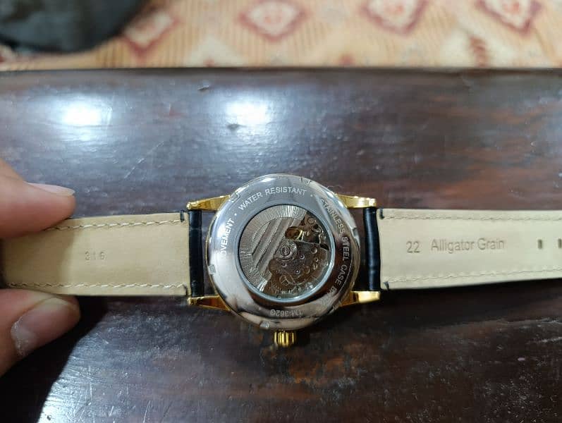 Very Rare Brand New Automatic Forsining Gold Plated Regulator watch 13