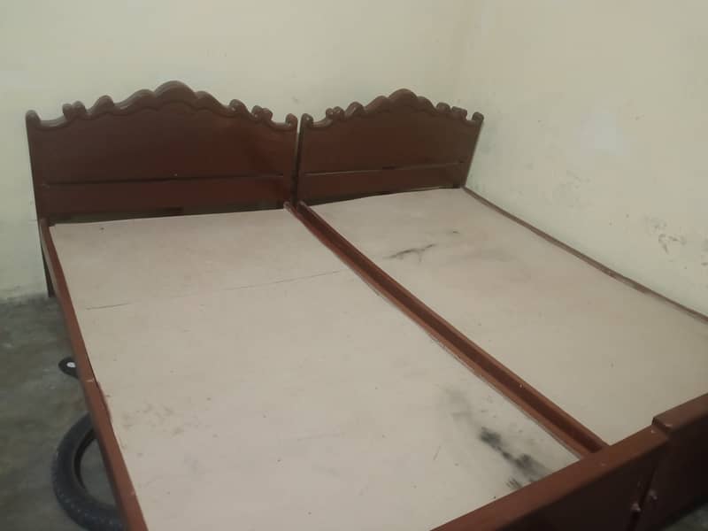 Pure Tali Wooden 2 Single Beds for Sale 7