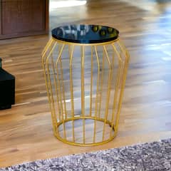 Coffee Table Side Table Wooden Top Iron Frame