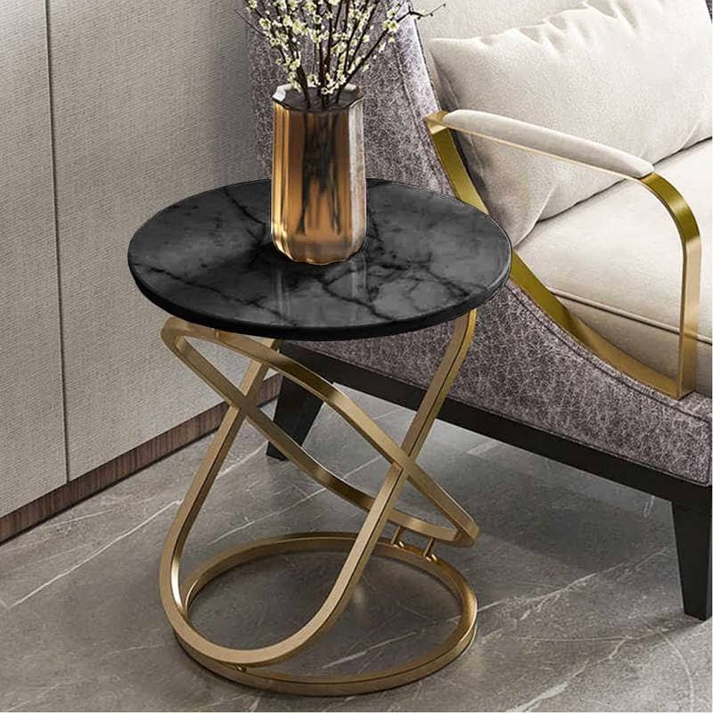 Coffee Table Side Table Wooden Top Iron Frame 19