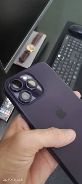 iPhone 14 pro max - JV Deep Purple With Charger + box 3