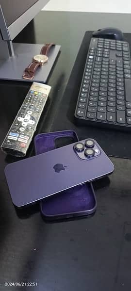 iPhone 14 pro max - JV Deep Purple With Charger + box 6