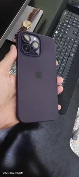 iPhone 14 pro max - JV Deep Purple With Charger + box 7