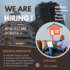 Position Open for DHA Lahore Real Estate sales persons