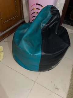 leather bean bag