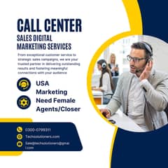 Looking for USA Digital Marketing campaign Female Male Agents/closer.