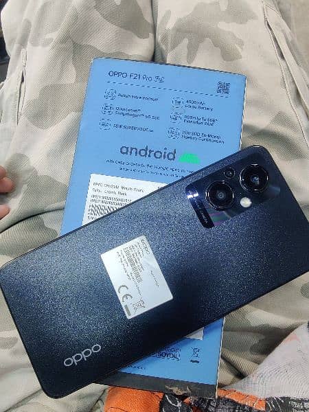 Oppo f21pro 5G complete box asess new condition original phone 2