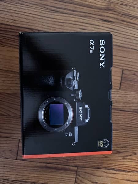 Sony a7iii box pack untouched zero shutter count 3