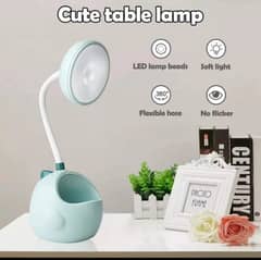 Led Table Lamp Usb Rechargeable Flexible Desk Lamp With Pen Holder