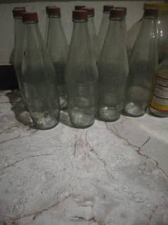glass bottles and plastic  jars