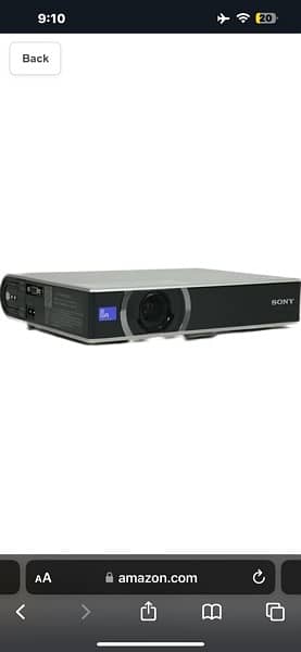 projector Sony VPL-CX21 3LCD Portable Projector XGA 1080i 2100 ANSI 5