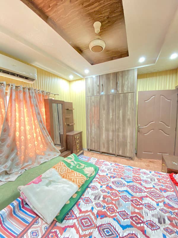 Fully furnished flat for rent 2 beds available in bharia town phase 8 4