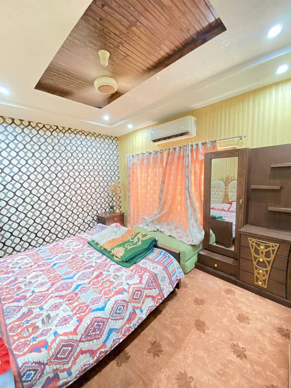 Fully furnished flat for rent 2 beds available in bharia town phase 8 6