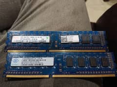 2 Sticks of 2gb Ram For i series i3+i5+i7