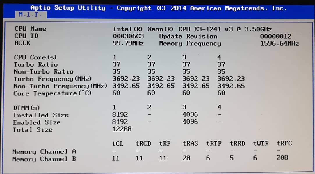 Xeon 1241 v3 (i7 4790) with Gigabyte Motherboard Combo 2